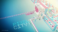 Basic Objects pixel 3d shapes multicolor digital art pixel art 