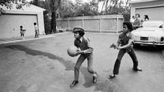 Basketball Michael Jackson grayscale 70's