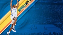 Basketball nba oklahoma city thunder dunk Russell Westbrook