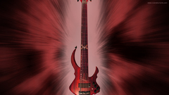 Bass guitar red diablo