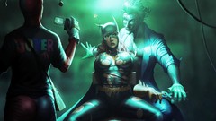 Batgirl harley quinn the joker superheroes