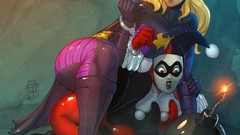 Batgirl idea harley quinn bombs artwork