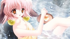 Bathing nekomimi cat ears