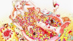 Bathing sweets (candies) anime