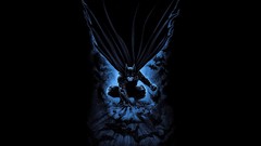 Batman bat fan art superheroes dark background dc comics 