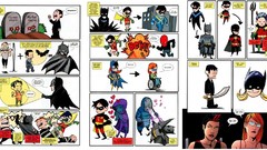 Batman Batgirl comics robin superheroes dc comics Nightwing red 