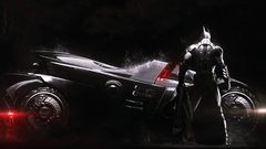 Batman Batmobile digital art video game art vehicle dark