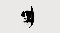 Batman black and white minimalistic
