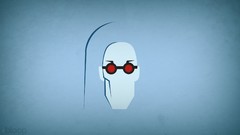 Batman blue background mr freeze dc comics minimalistic blo0p 