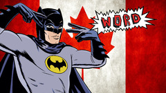 Batman Canada Canadian flag