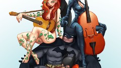 Batman Catwoman Batgirl comics harley quinn dc comics artwork 