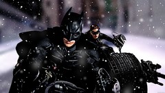 Batman Catwoman Christian Bale anne hathaway motorbikes Batman 