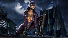 Batman Catwoman gloves masks nekomimi rooftops dc comics video 