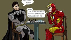Batman chess Iron Man vs