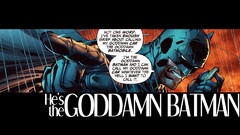 Batman comics comic art Typography superhero beard rain