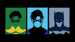 Batman comics robin dc comics minimalistic artwork Nightwing