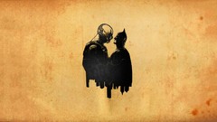 Batman dc comics brown background artwork Bane Batman The Dark 