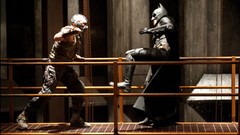 Batman Fighting Bane movie stills Batman The Dark Knight Rises