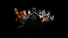 Batman flash black background superman Wonder Woman Green 