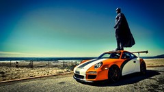 Batman funny Beaches Photo manipulation porsche 911