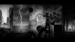 Batman Hulk wolverine marvel Watchmen silhouettes monochrome 