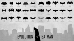 Batman infographics monochrome Batman Logo