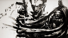 Batman joker dc comics monochrome weapon artwork comic art