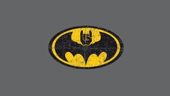 Batman metal rocks Batman Logo Horns Up
