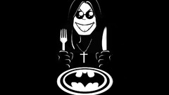 Batman Music black and white black background black sabbath 
