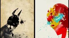 Batman paint Iron Man comics dc comics artwork marvel comics