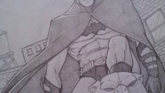 Batman Pencils Drawn Batman Begins The Dark Knight gloves coat 