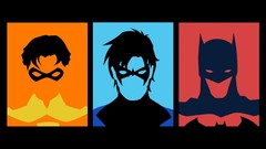 Batman Profile fan art robin superheroes dc comics minimalistic 