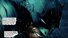 Batman rain dc comics