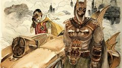 Batman robin steampunk artwork