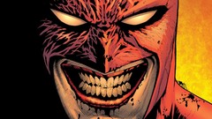 Batman smiling the joker dc comics