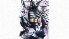 Batman superheroes dc comics minimalistic artwork fantasy art