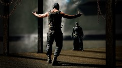 Batman superheroes tom hardy tilt-shift Bane Batman The Dark 
