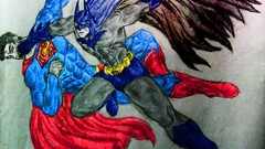 Batman superman comics superheroes dc comics artwork