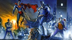 Batman superman comics the joker superheroes Lex Luthor