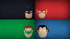 Batman superman Green Lantern dc comics minimalistic Flash 