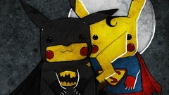 Batman superman Pikachu Pokemon crossovers