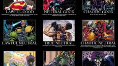 Batman superman Rorschach Judge Dredd comics the joker dc 