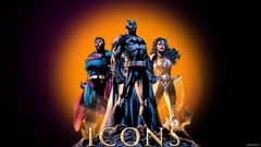 Batman superman Wonder Woman comics icons dc comics digital art 