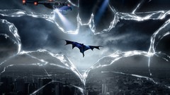 Batman text Helicopters broken glass Batman Logo movie posters 
