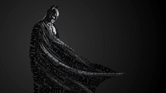 Batman text Typography typographic portrait