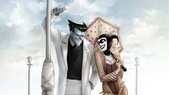 Batman the joker harley