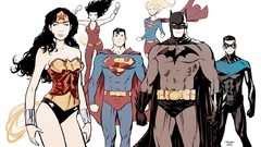 Batman Trinity superman Wonder Woman Justice League colors dc 