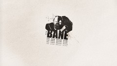 Batman Typography minimalistic Bane Batman The Dark Knight Rises