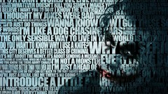 Batman Typography The Dark Knight Heath Ledger the joker dc 