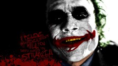 Batman Typography The Dark Knight smiling the joker Quotes 